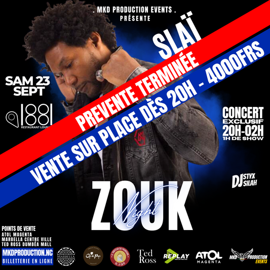 ZOUK NIGHT - SLAÏ EN CONCERT