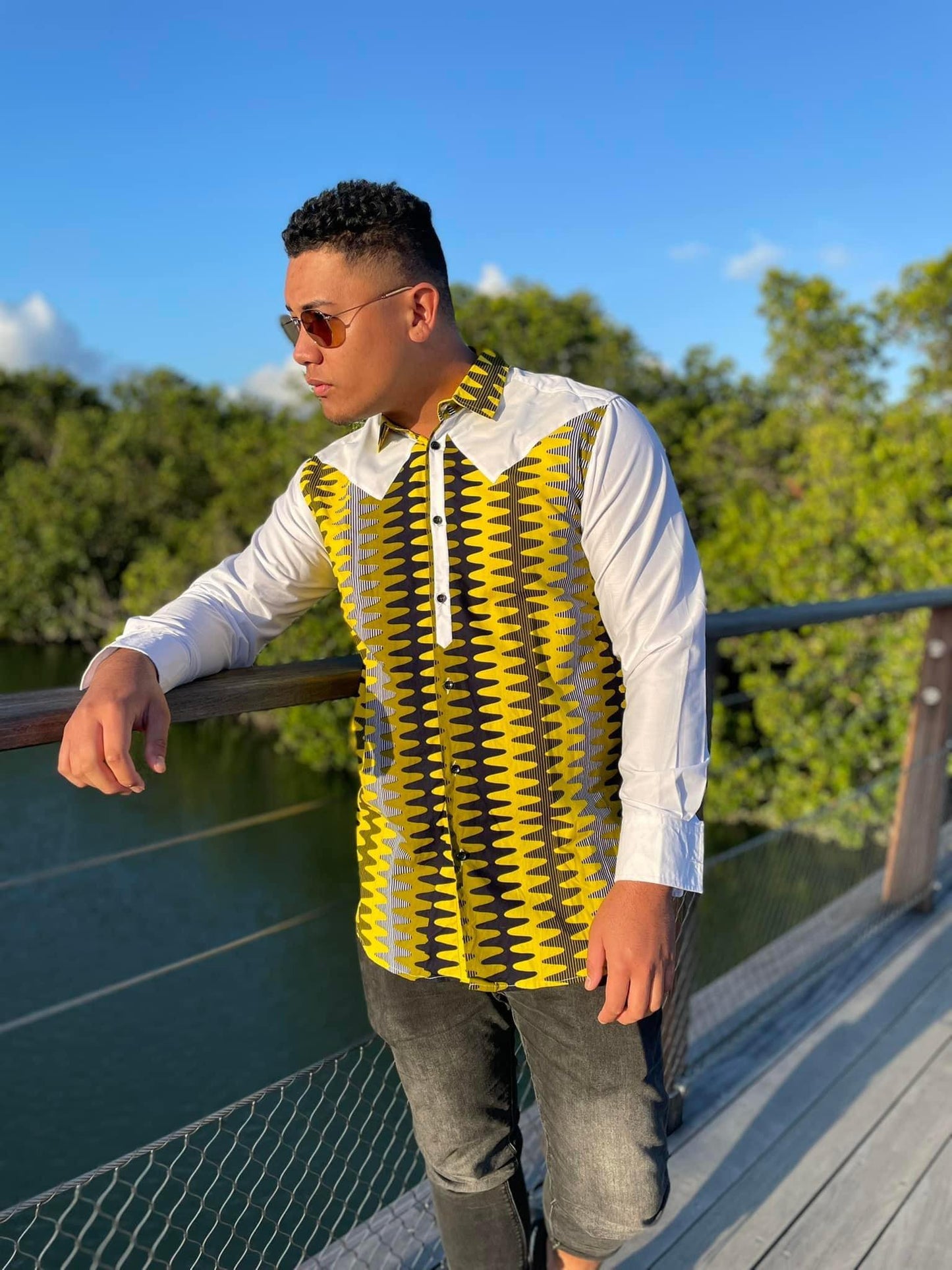 Chemise jaune