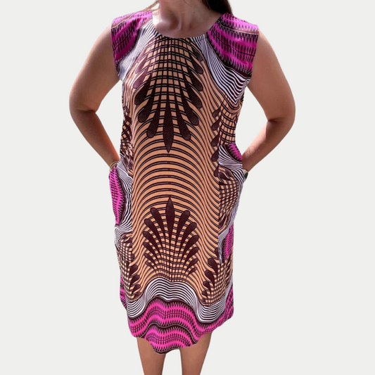 Robe droite avec poches